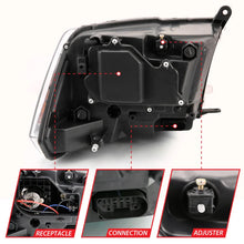 Load image into Gallery viewer, ANZO 2009-2018 Dodge Ram 1500 Projector Plank Style Switchback H.L Halo Chrome Amber (OE Style) - Additional View 6