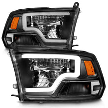 Load image into Gallery viewer, ANZO 2009-2020 Dodge Ram 1500 Full LED Square Projector Headlights w/ Chrome Housing Black Amber - Additional View 5