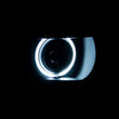 Load image into Gallery viewer, ANZO 2010-2013 Chevrolet Camaro Projector Headlights w/ Halo Black (CCFL) - Side View