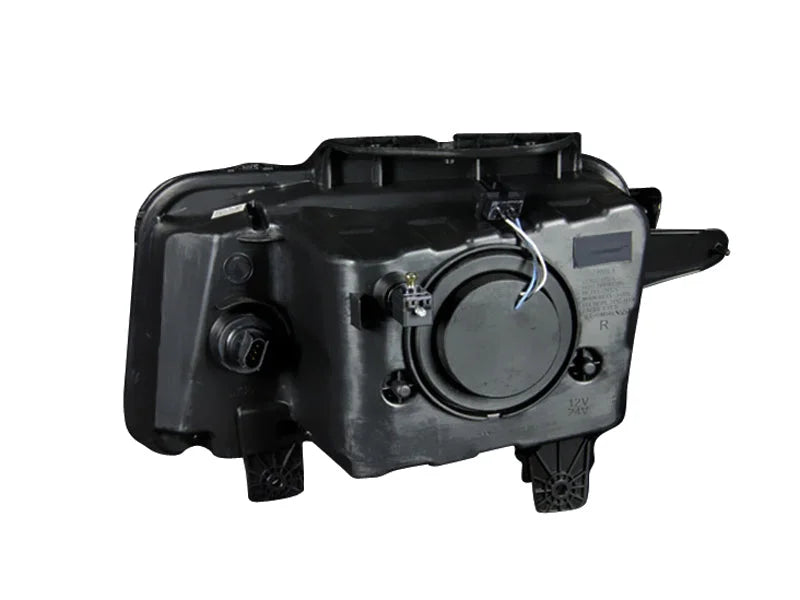 ANZO 2010-2013 Chevrolet Camaro Projector Headlights w/ Halo Black (CCFL) - Detail View