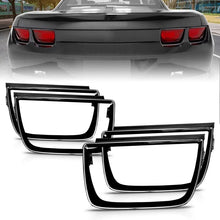 Load image into Gallery viewer, ANZO 2010-2013 Chevrolet Camaro Taillight Bezels - 4pc Gloss Black - Main Product View