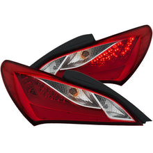 Load image into Gallery viewer, ANZO 2010-2013 Hyundai Genesis LED Taillights Red/Clear - Main Product View