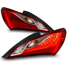 Load image into Gallery viewer, ANZO 2010-2013 Hyundai Genesis LED Taillights Red/Clear - Additional View 9