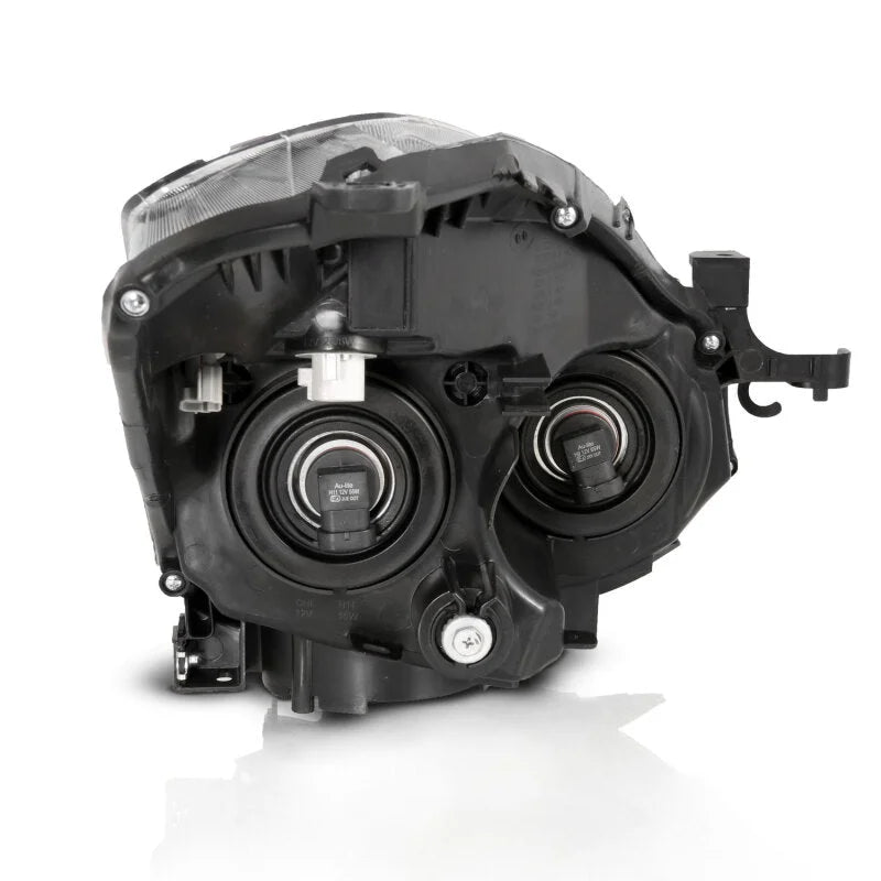 ANZO 2010-2013 Nissan Altima Projector Headlight Black (Halogen Type) - Side View