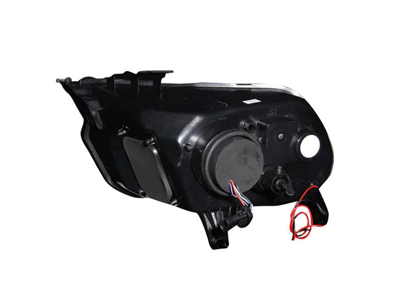 ANZO 2010-2014 Ford Mustang Projector Headlights w/ Halo Black (CCFL) - Additional View 8