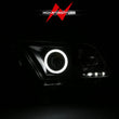 Load image into Gallery viewer, ANZO 2010-2014 Ford Mustang Projector Headlights w/ Halo Black (CCFL) - Additional View 9