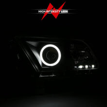 Load image into Gallery viewer, ANZO 2010-2014 Ford Mustang Projector Headlights w/ Halo Black (CCFL) - Additional View 9