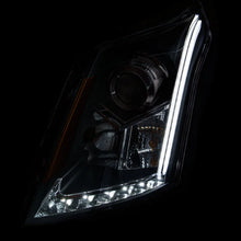 Load image into Gallery viewer, ANZO 2010-2015 Cadillac Srx Projector Headlights w/ Plank Style Design Black - Side View