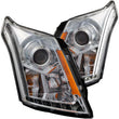 Load image into Gallery viewer, ANZO 2010-2015 Cadillac Srx Projector Headlights w/ Plank Style Design Chrome - Main Product View