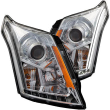 Load image into Gallery viewer, ANZO 2010-2015 Cadillac Srx Projector Headlights w/ Plank Style Design Chrome - Main Product View