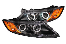 Load image into Gallery viewer, ANZO 2011-2013 Kia Optima Projector Headlights w/ Halo Black (CCFL) - Additional View 7