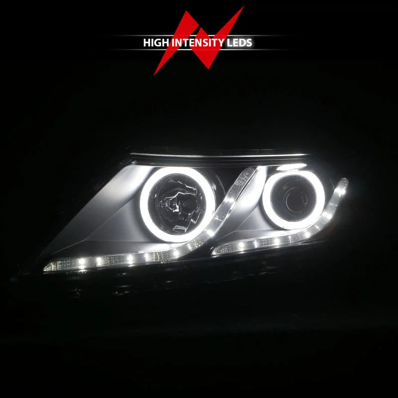 ANZO 2011-2013 Kia Optima Projector Headlights w/ Halo Black (CCFL) - Additional View 10