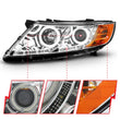 Load image into Gallery viewer, ANZO 2011-2013 Kia Optima Projector Headlights w/ Halo Chrome (CCFL) - Additional View 5