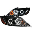 Load image into Gallery viewer, ANZO 2011-2013 Kia Sorento Projector Headlights w/ Halo Black (CCFL) - Main Product View
