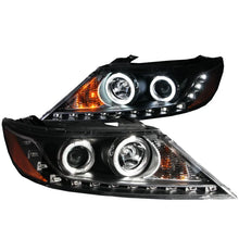 Load image into Gallery viewer, ANZO 2011-2013 Kia Sorento Projector Headlights w/ Halo Black (CCFL) - Main Product View