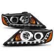 Load image into Gallery viewer, ANZO 2011-2013 Kia Sorento Projector Headlights w/ Halo Black (CCFL) - Installation View