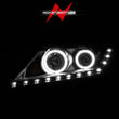Load image into Gallery viewer, ANZO 2011-2013 Kia Sorento Projector Headlights w/ Halo Black (CCFL) - Additional View 7