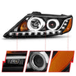 Load image into Gallery viewer, ANZO 2011-2013 Kia Sorento Projector Headlights w/ Halo Black (CCFL) - Additional View 9