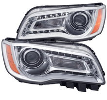 Load image into Gallery viewer, ANZO 2011-2014 Chrysler 300 Projector Headlights w/ Plank Style Design Chrome - Main Product View