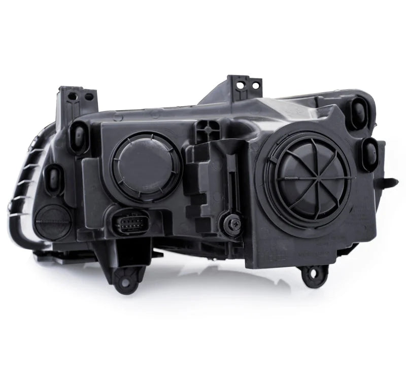 ANZO 2011-2014 Chrysler 300 Projector Headlights w/ Plank Style Design Chrome - Detail View