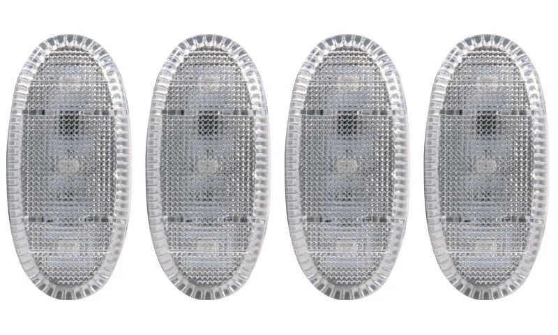 ANZO 2011-2016 Ford F-350 LED Fender Light Kit Clear 2pc Amber / 2pc Red