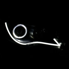 Load image into Gallery viewer, ANZO 2012-2013 Toyota Camry Projector Headlights w/ Halo Black - Side View