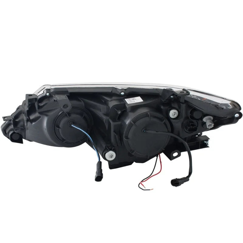 ANZO 2012-2013 Toyota Camry Projector Headlights w/ Halo Black - Detail View