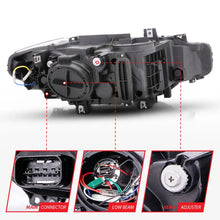 Load image into Gallery viewer, ANZO 2012-2015 BMW 3 Series Projector Headlights w/ U-Bar Black - Additional View 9