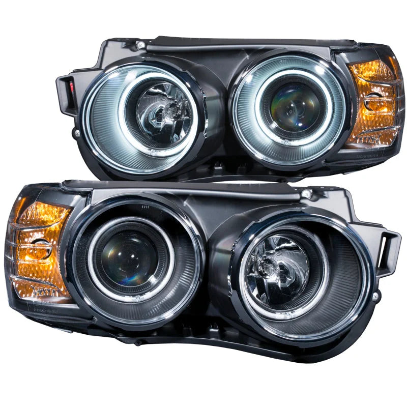 ANZO 2012-2015 Chevrolet Sonic Projector Headlights w/ Halo Black (CCFL) - Main Product View