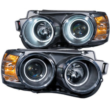 Load image into Gallery viewer, ANZO 2012-2015 Chevrolet Sonic Projector Headlights w/ Halo Black (CCFL) - Main Product View