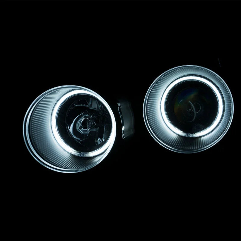 ANZO 2012-2015 Chevrolet Sonic Projector Headlights w/ Halo Black (CCFL) - Side View