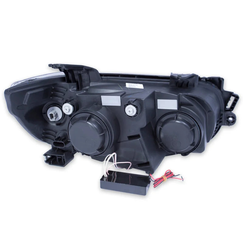 ANZO 2012-2015 Chevrolet Sonic Projector Headlights w/ Halo Black (CCFL) - Detail View