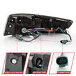 Load image into Gallery viewer, ANZO 2012-2018 Audi A6 LED Taillight Black Housing Red/Clear Lens 4 pcs (Sequential Signal) - Additional View 6