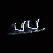 Load image into Gallery viewer, ANZO 2013-2015 Honda Accord Projector Headlights w/ U-Bar Black - Side View