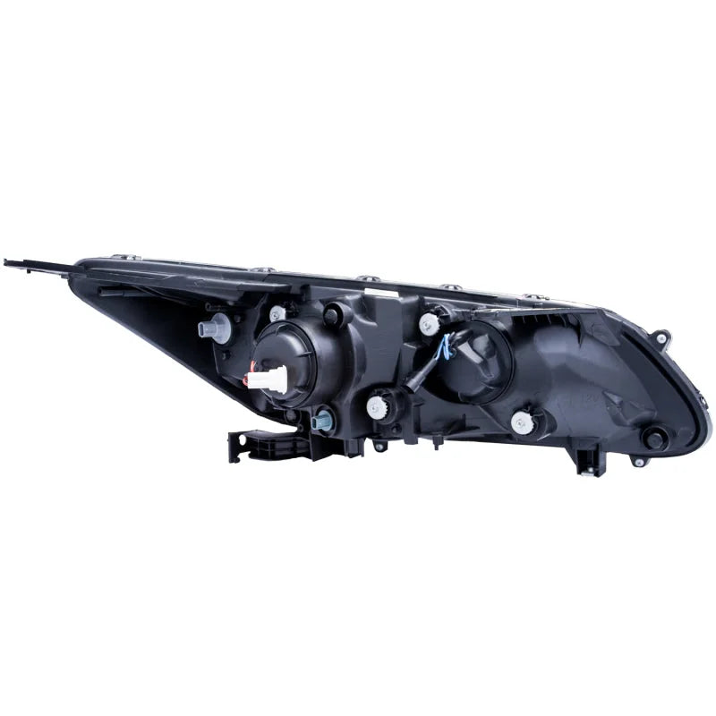 ANZO 2013-2015 Honda Accord Projector Headlights w/ U-Bar Black - Installation View