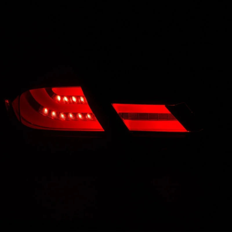 ANZO 2013-2015 Honda Civic LED Taillights Black - Detail View