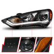 Load image into Gallery viewer, ANZO 2013-2015 Hyundai Genesis Projector Headlights w/ Plank Style Design Black (HID Compatible) - Additional View 6