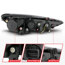 Load image into Gallery viewer, ANZO 2013-2015 Hyundai Genesis Projector Headlights w/ Plank Style Design Black (HID Compatible) - Additional View 8