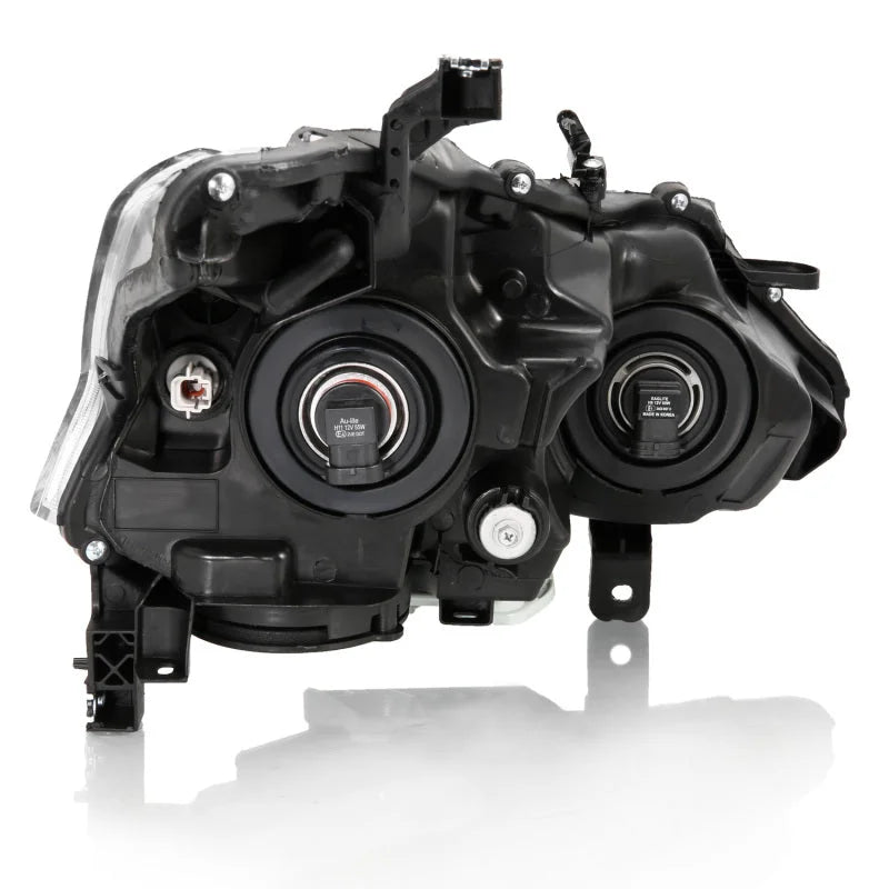ANZO 2013-2015 Nissan Altima Projector Headlight Black Amber - Main Product View
