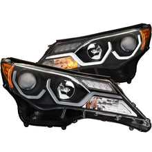 Load image into Gallery viewer, ANZO 2013-2015 Toyota Rav4 Projector Headlights w/ Plank Style Design Black - Main Product View