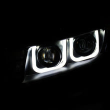 Load image into Gallery viewer, ANZO 2014-2015 Chevrolet Camaro Projector Headlights w/ U-Bar Black - Side View