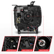 Load image into Gallery viewer, ANZO 2014-2015 Gmc Sierra 1500 Projector Headlights w/ Light Bar Chrome Housing (Halogen Type) - Additional View 7