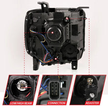 Load image into Gallery viewer, ANZO 2014-2015 Gmc Sierra 1500HD Projector Plank Style Headlight Black W/ Drl - Additional View 5