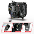 Load image into Gallery viewer, ANZO 2014-2015 Gmc Sierra 1500HD Projector Plank Style Headlight Black W/ Drl - Additional View 7