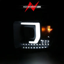 Load image into Gallery viewer, ANZO 2014-2015 Gmc Sierra 1500HD Projector Plank Style Headlight Black W/ Drl - Additional View 9