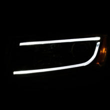 Load image into Gallery viewer, ANZO 2014-2015 Jeep Grand Cherokee Projector Headlights w/ Plank Style Design Black - Back View