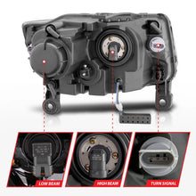 Load image into Gallery viewer, ANZO 2014-2015 Jeep Grand Cherokee Projector Headlights w/ Plank Style Design Black - Additional View 9