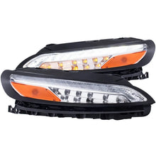 Load image into Gallery viewer, ANZO 2014-2016 Jeep Cherokee LED Parking Lights Chrome w/ Amber Reflector - Main Product View