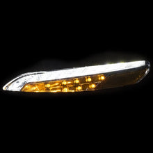 Load image into Gallery viewer, ANZO 2014-2016 Jeep Cherokee LED Parking Lights Chrome w/ Amber Reflector - Side View