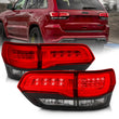Load image into Gallery viewer, ANZO 2014-2016 Jeep Grand Cherokee LED Taillights Red/Clear - Side View